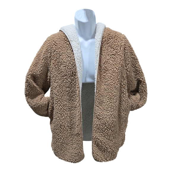 Emma's Expressions Maternity Sherpa Jacket  Women's Size Small - Picture 1 of 4